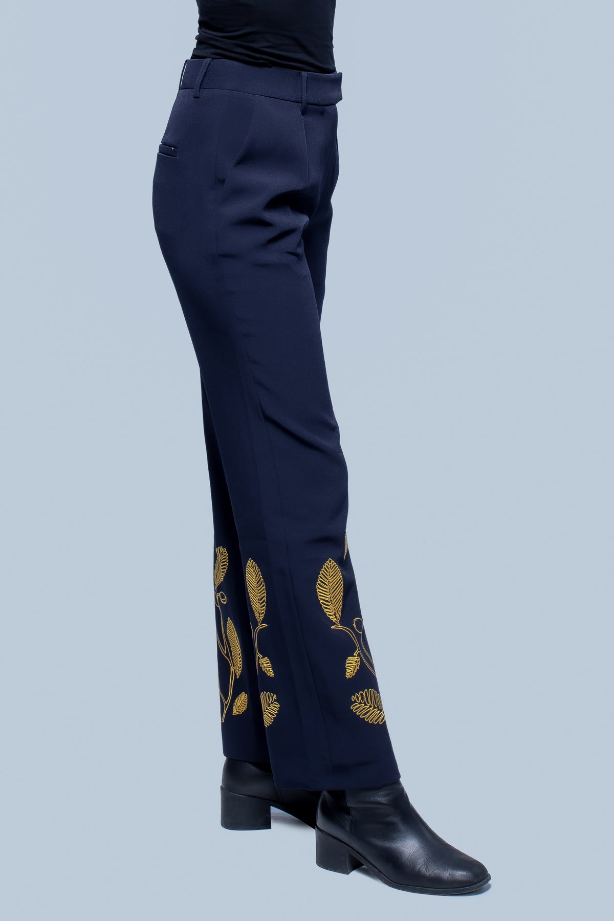 KANI PANTS - MIDNIGHT NAVY/GOLD