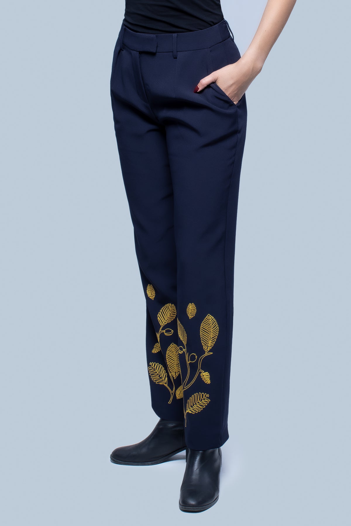 KANI PANTS - MIDNIGHT NAVY/GOLD